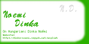 noemi dinka business card
